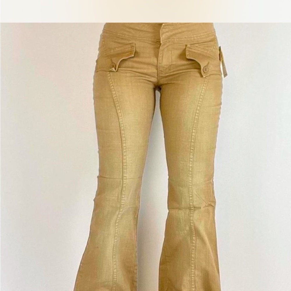 Stylish Tan Flared Pants